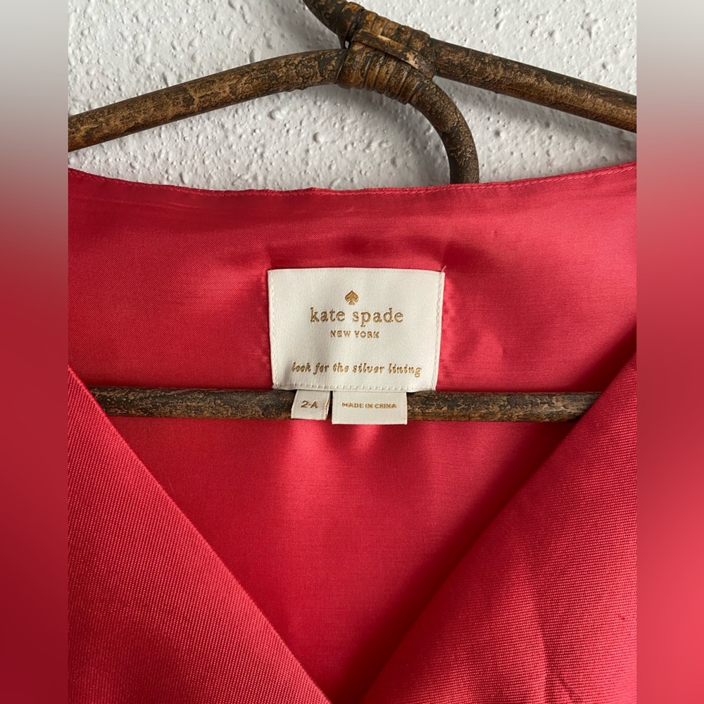 Kate Spade Mina Silk Blend Sheath Dress in Watermelon - Picture 5 of 8